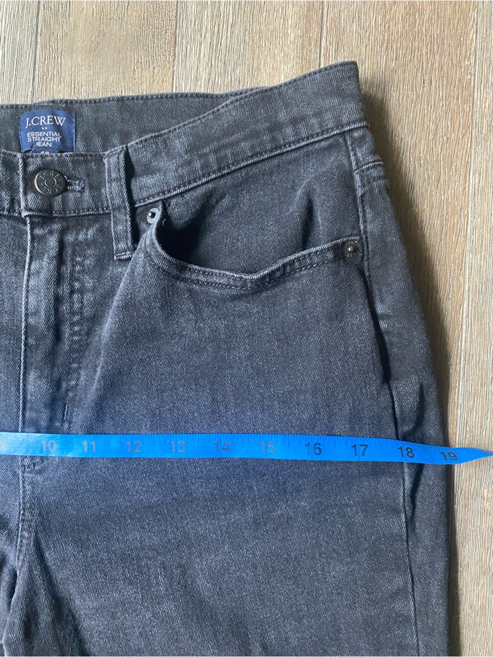J. Crew Black Essential Straight Leg Jean, Size 29 - Picture 5 of 8